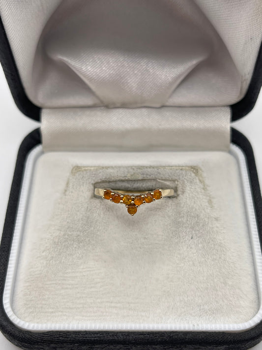 9ct gold citrine ring