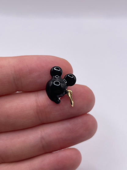 9ct gold enamelled Mickey Mouse charm