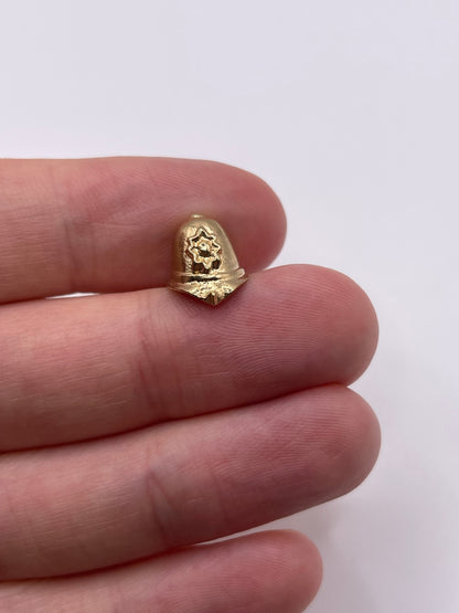 9ct gold police helmet charm