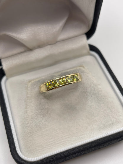 9ct gold sphene ring