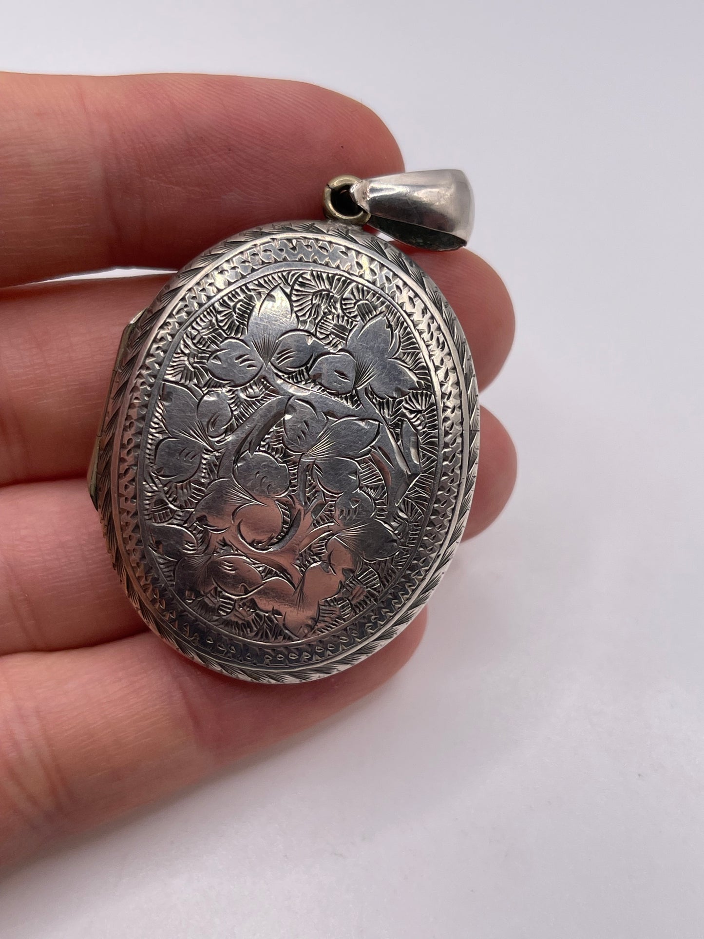 Victorian silver locket