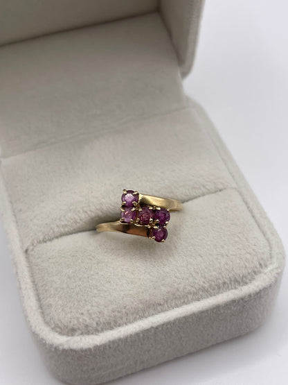 9ct gold ruby ring