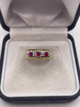 Load image into Gallery viewer, 18ct gold ruby and diamond ring
