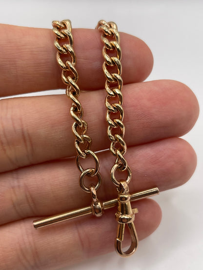 9ct rose gold bracelet