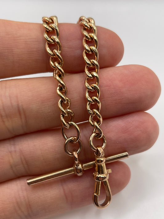 9ct rose gold bracelet