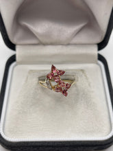 Load image into Gallery viewer, 9ct gold tourmaline and diamond ring
