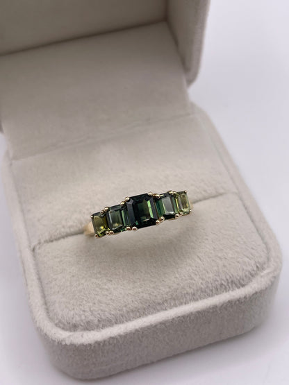 9ct gold tourmaline ring