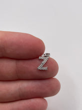 Load image into Gallery viewer, 9ct white gold diamond initial Z pendant
