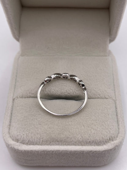 9ct white gold diamond ring