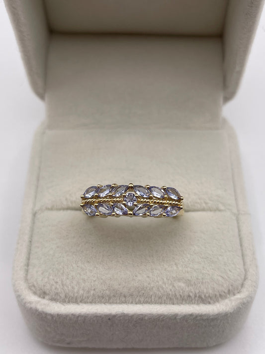 9ct gold tanzanite ring
