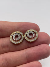 Load image into Gallery viewer, 9ct gold diamond earrings
