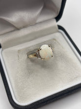 Load image into Gallery viewer, 9ct gold opal and diamond ring
