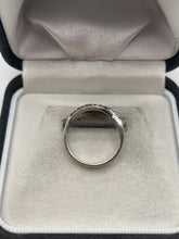 Load image into Gallery viewer, 9ct white gold diamond cluster ring
