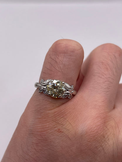 Platinum 2.16ct diamond ring