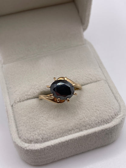 9ct gold hematite ring