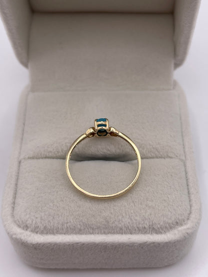 9ct gold turquoise ring