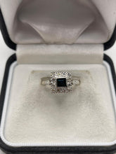 Load image into Gallery viewer, 18ct gold sapphire and diamond ring
