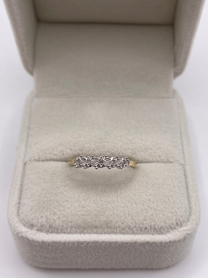 9ct gold diamond ring