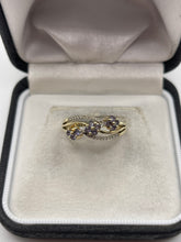 Load image into Gallery viewer, 9ct gold tanzanite and diamond ring
