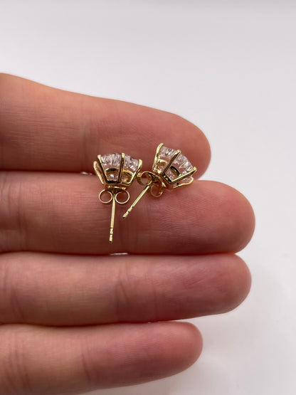 9ct gold topaz earrings