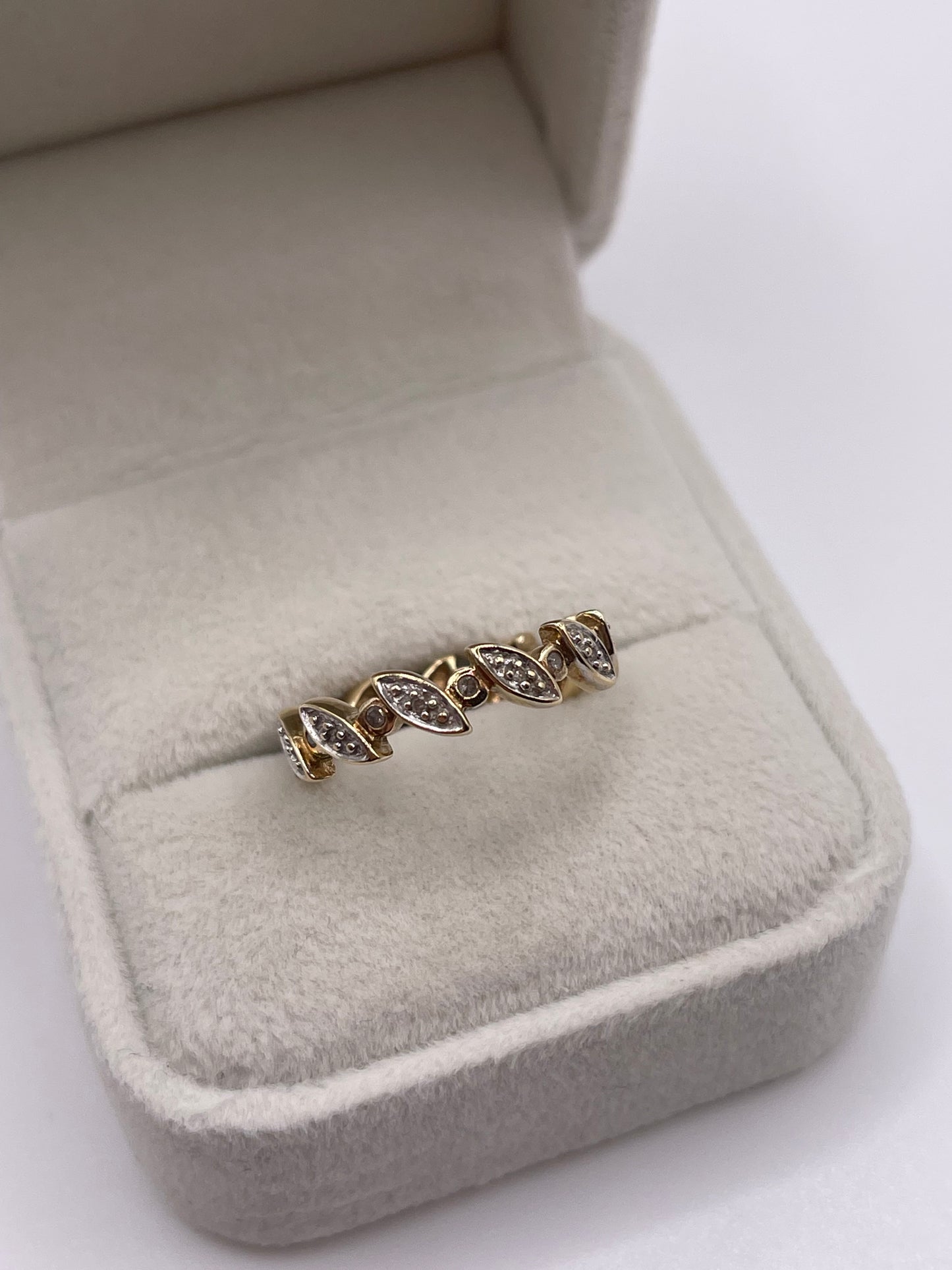 9ct gold diamond eternity ring