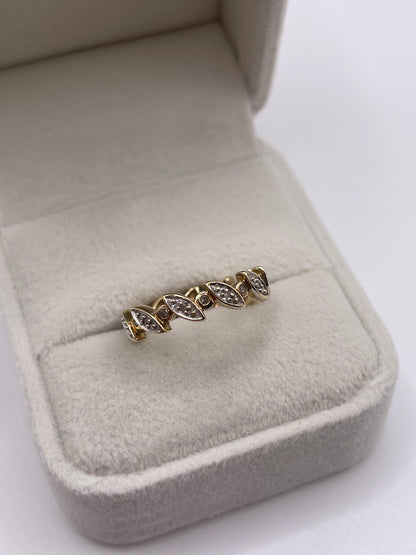 9ct gold diamond eternity ring