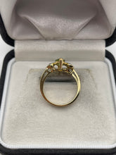 Load image into Gallery viewer, 9ct gold quartz and diamond ring
