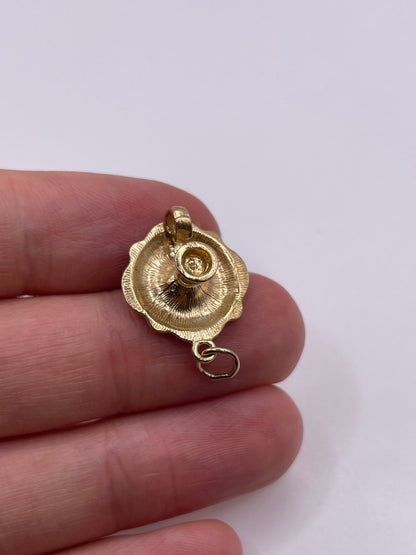9ct gold candlestick charm