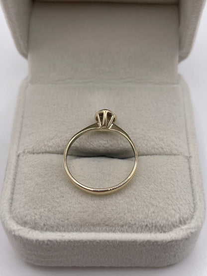 9ct gold diamond heart ring