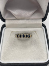 Load image into Gallery viewer, 9ct gold sapphire and diamond ring
