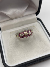 Load image into Gallery viewer, 9ct gold ruby and diamond ring
