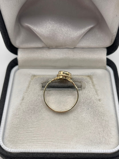 9ct gold iolite ring