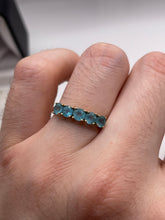 Load image into Gallery viewer, 9ct gold apatite ring
