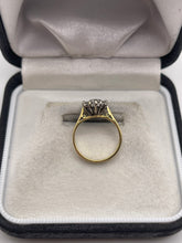 Load image into Gallery viewer, 18ct gold 50 point diamond cluster ring
