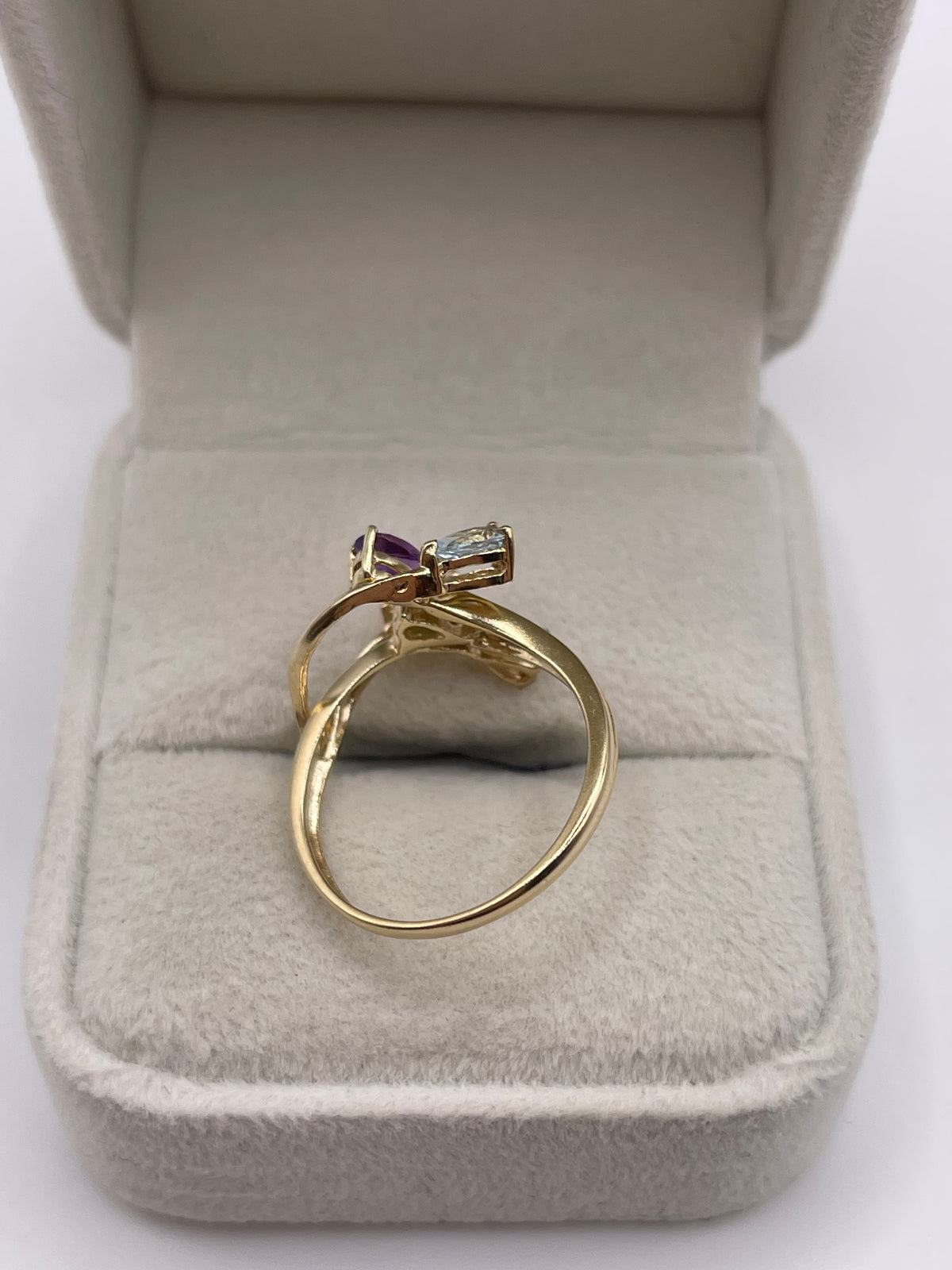 9ct gold multi gemstone ring