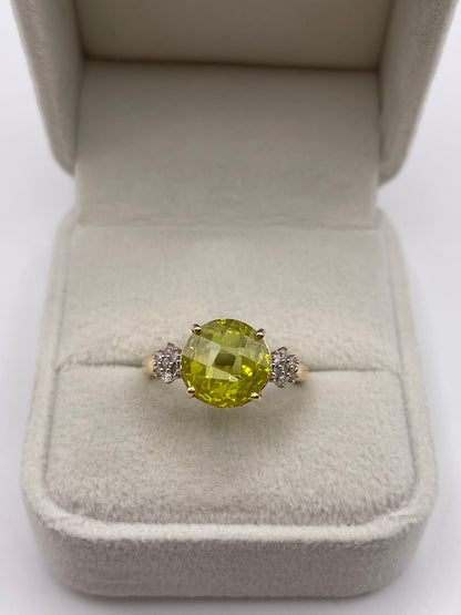 Glenn Lehrer 14ct gold sphene and diamond ring