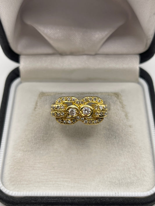 18ct gold diamond ring