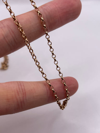 9ct rose gold chain 579