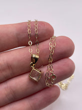 Load image into Gallery viewer, 9ct gold green amethyst necklace
