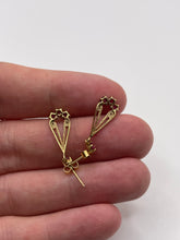 Load image into Gallery viewer, 9ct gold ruby and diamond earrings
