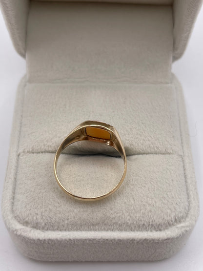 9ct gold cameo ring
