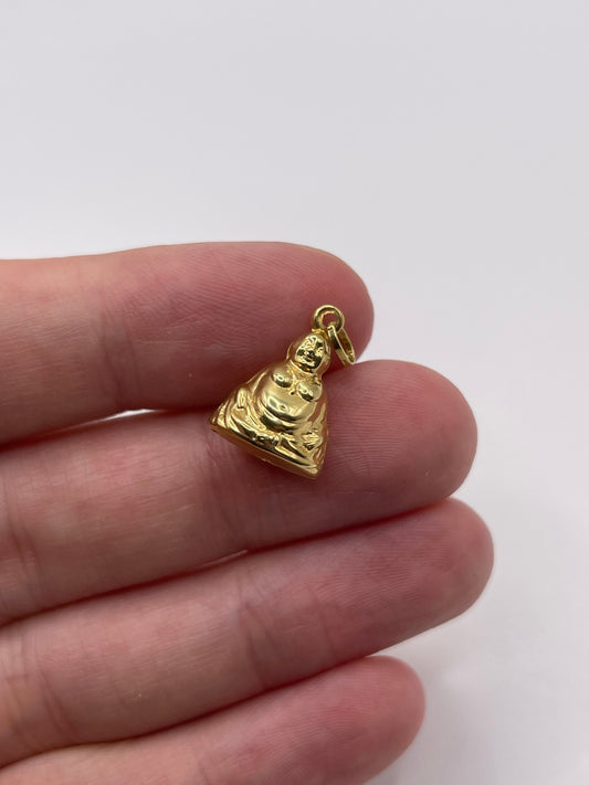 9ct gold Buddha charm