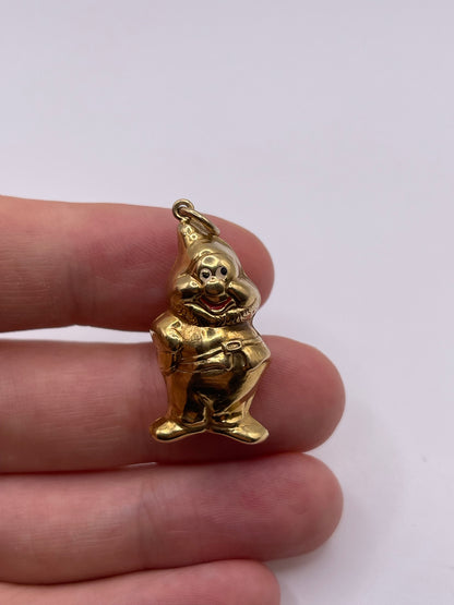 9ct gold dopey dwarf charm