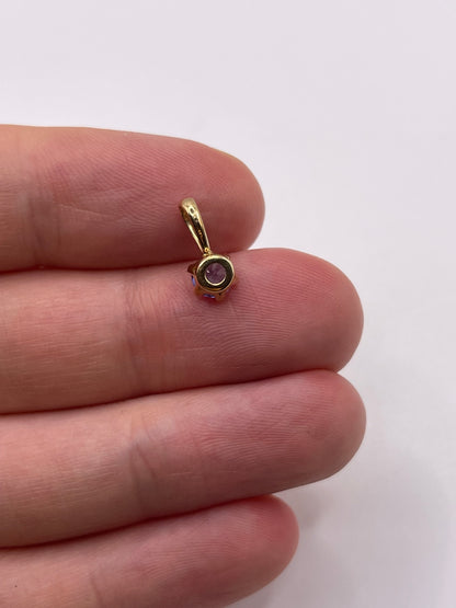 9ct gold tanzanite pendant