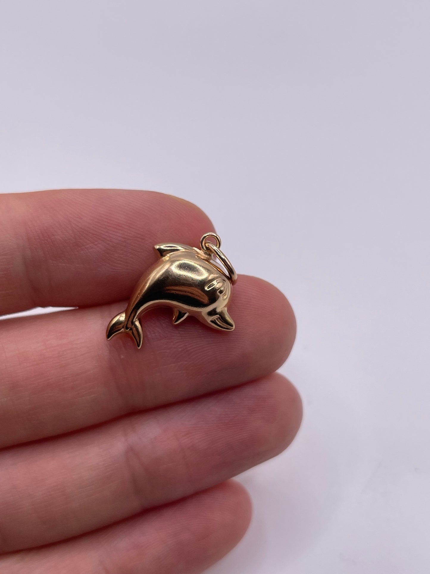 9ct gold dolphin charm