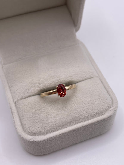 9ct gold quartz ring