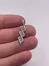 Load image into Gallery viewer, 9ct white gold diamond pendant
