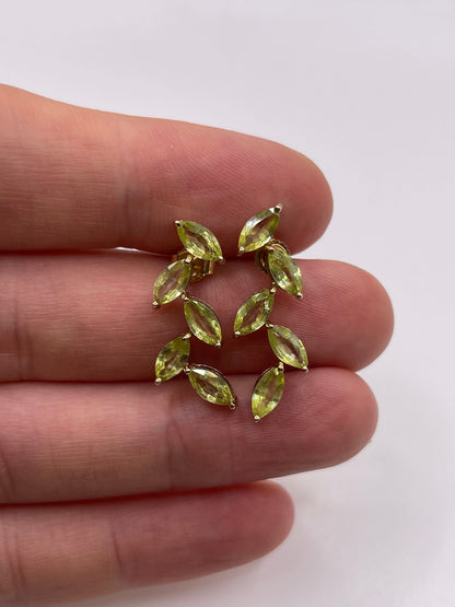9ct gold sphene earrings