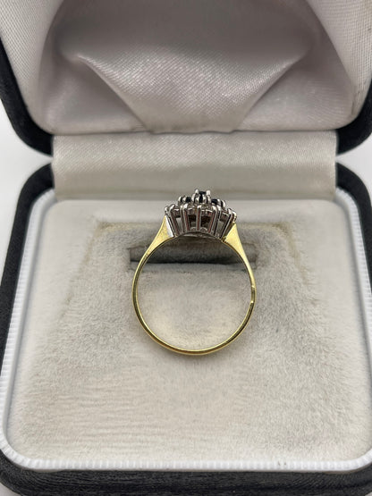 18ct gold sapphire and diamond ring