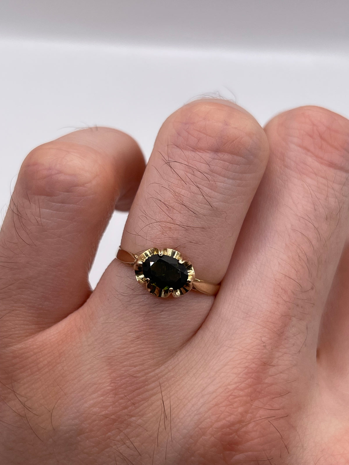 9ct gold tourmaline ring